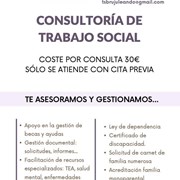 NUEVO SERVICIO: CONSULTORÍA DE TRABAJO SOCIAL