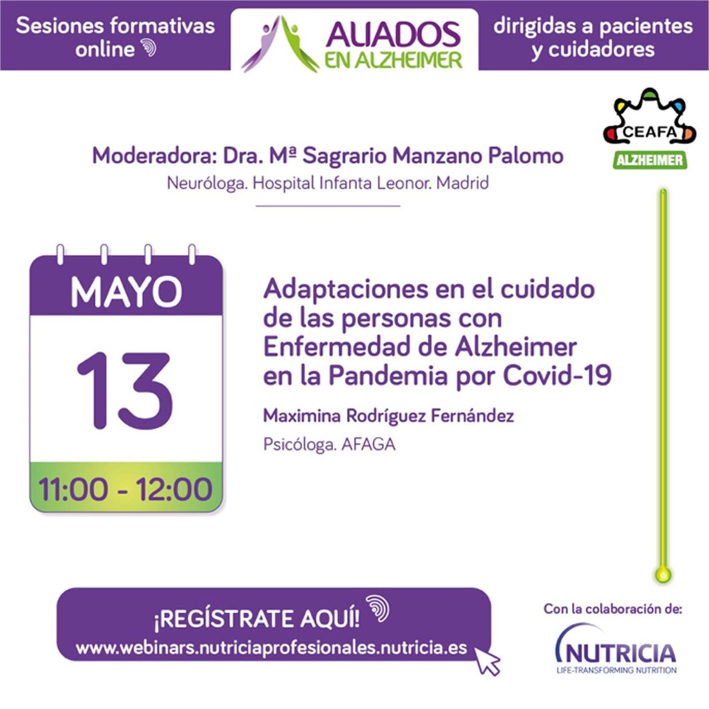 Webinar para personas con Alzheimer y cuidadores