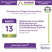Webinar para personas con Alzheimer y cuidadores